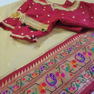 Benarasi Paithani with Designer Blouse 1
