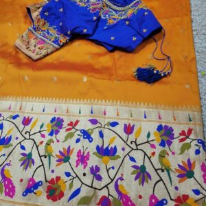 Benarasi Paithani with Designer Blouse 2