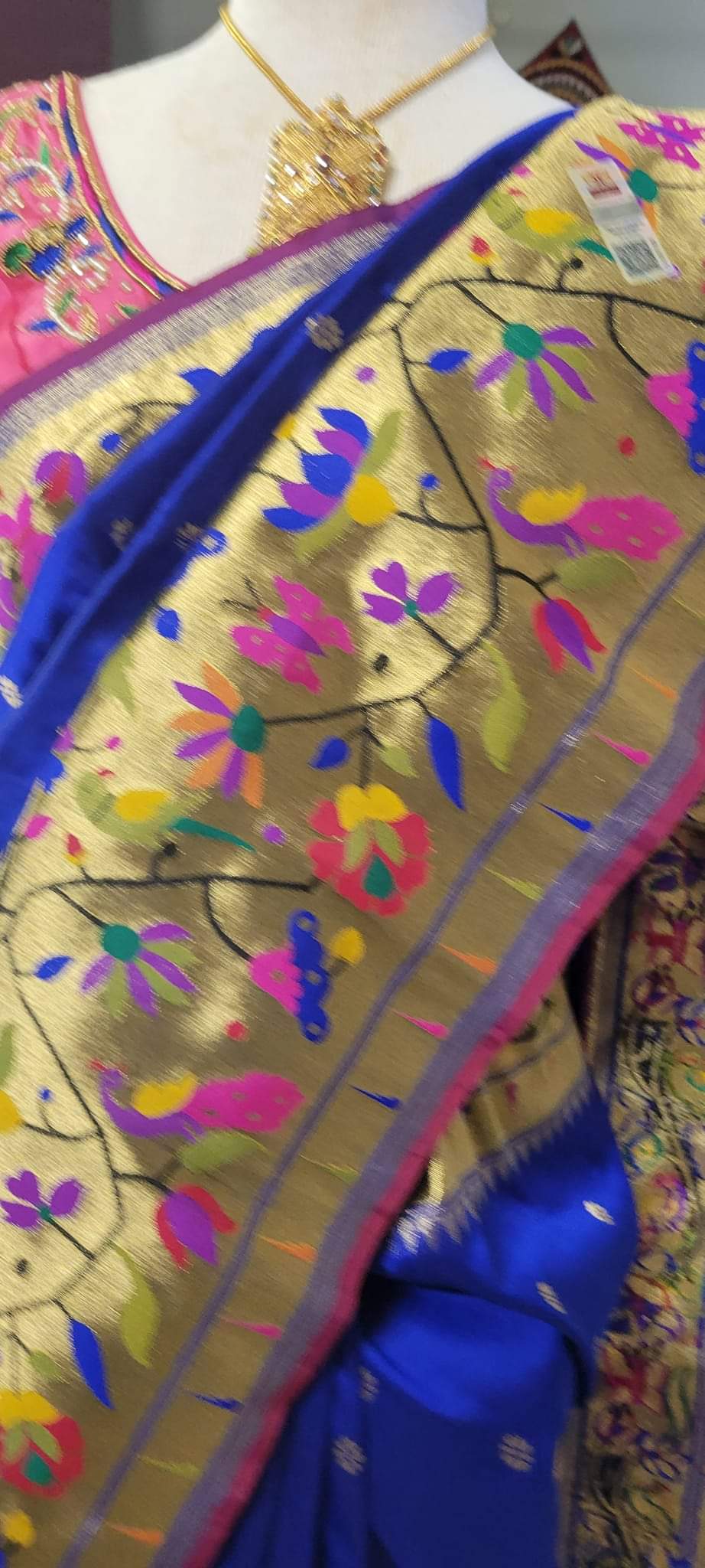 Beautiful Baneras Paithani sarees with designer blouse